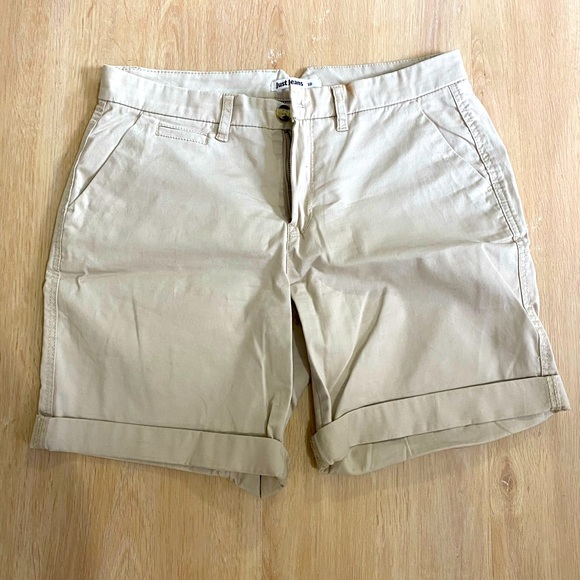 Just Jeans Cream Chino Bermuda Shorts 